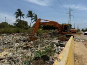 Alcaldía limpió en el Puente Espuma del barrio Etnia Guajira