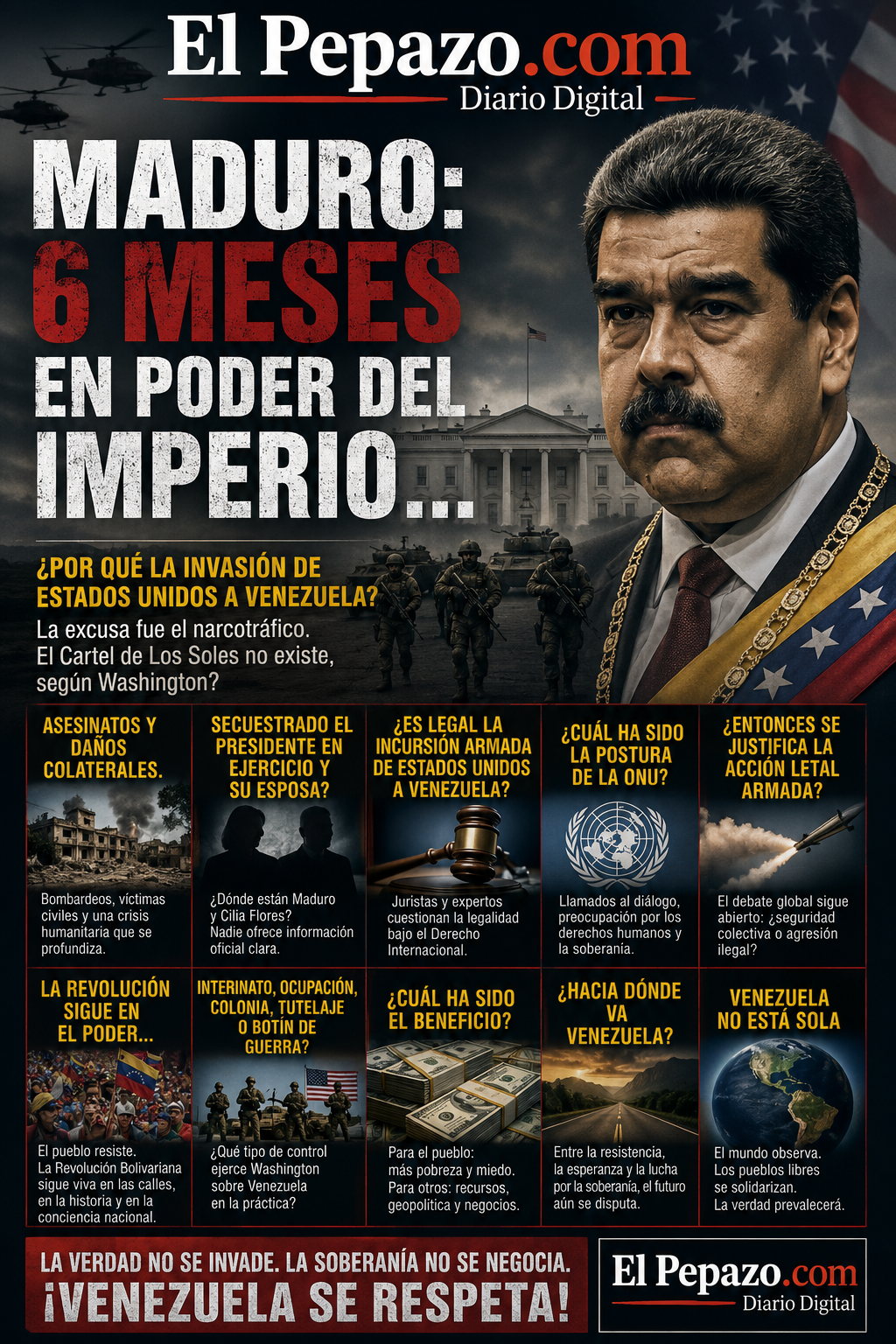 Maduro cumple seis meses fuera del poder: las preguntas que siguen marcando el futuro de Venezuela