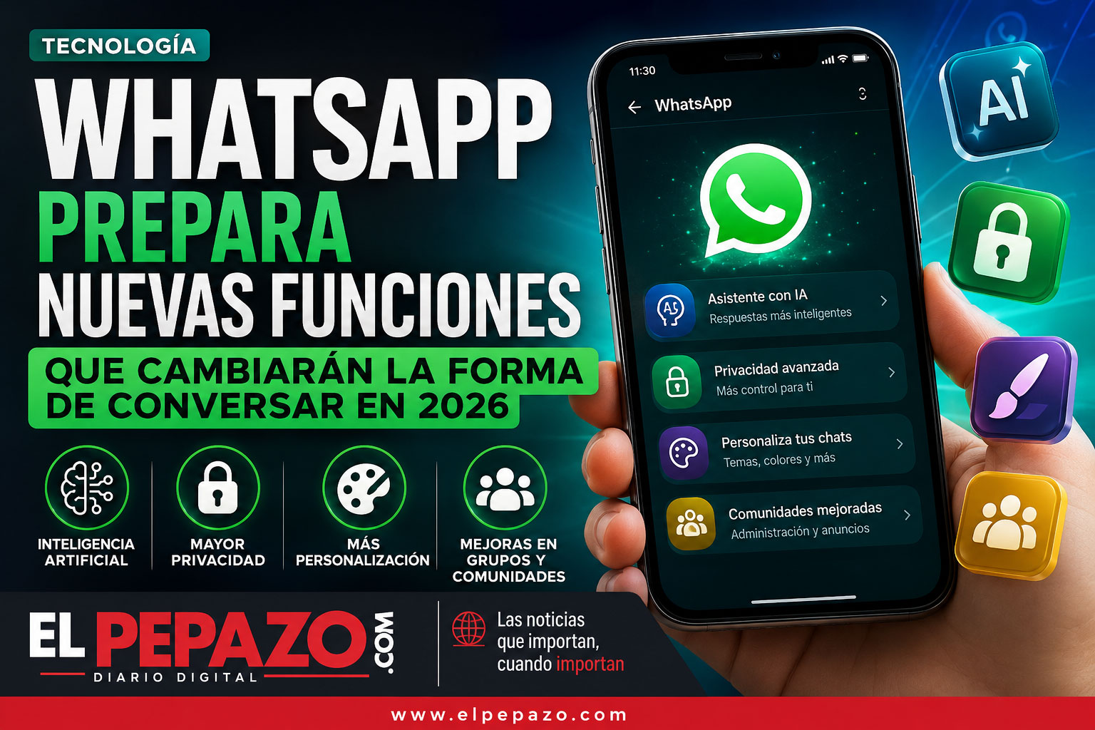 WhatsApp prepara funciones revolucionarias que cambiarán la forma de conversar en 2026